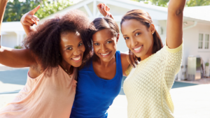 Group of 3 black women smiling
