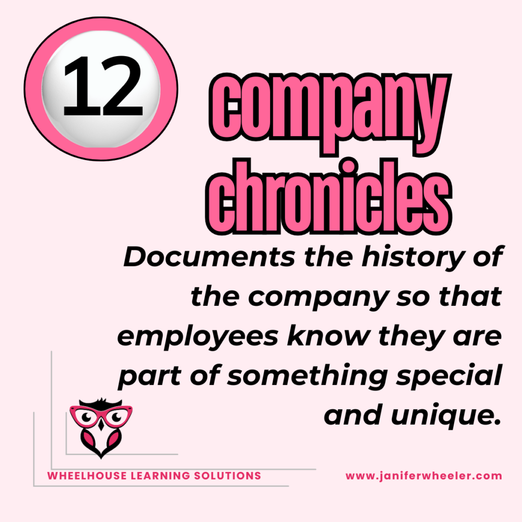 12 company chronicles