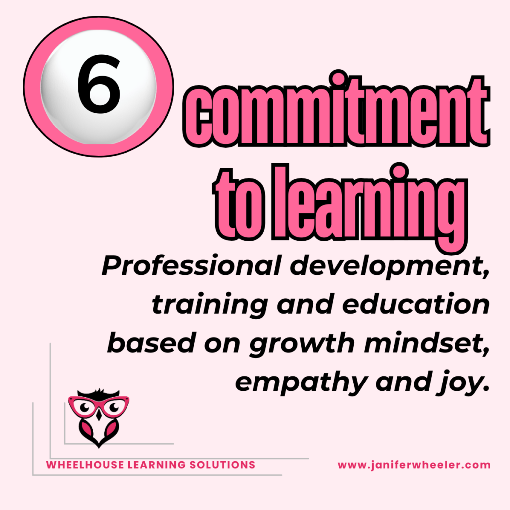 6 commitment to learning